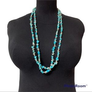 Costume jewelry turquoise necklace